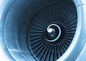 Aircraft jet engine turbine