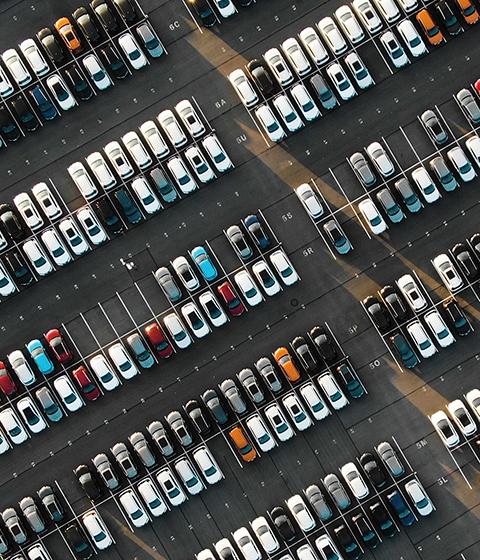 parking lot view from above