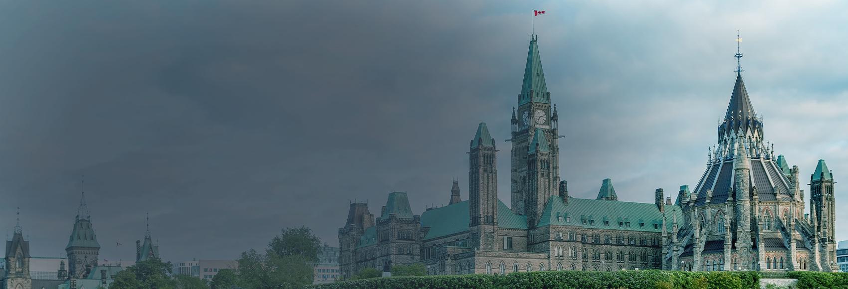Parliament Hill in Ottawa - Ontario, Canada