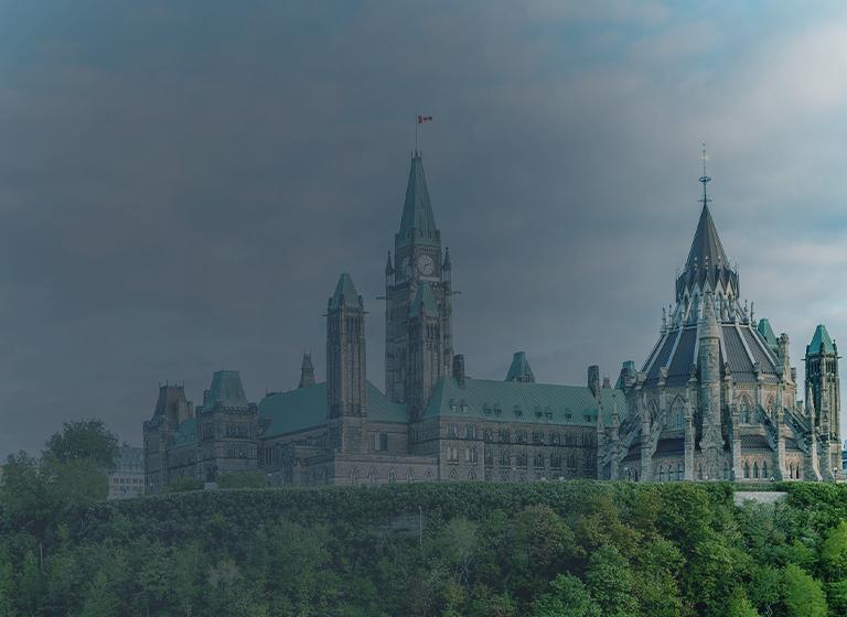 Parliament Hill in Ottawa - Ontario, Canada